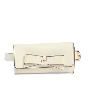 kate spade Cream Bow Accent Belt Bag